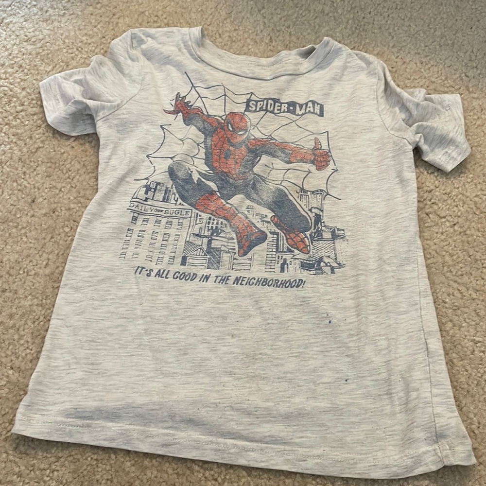 boys size 7x spiderman graphic t shirt